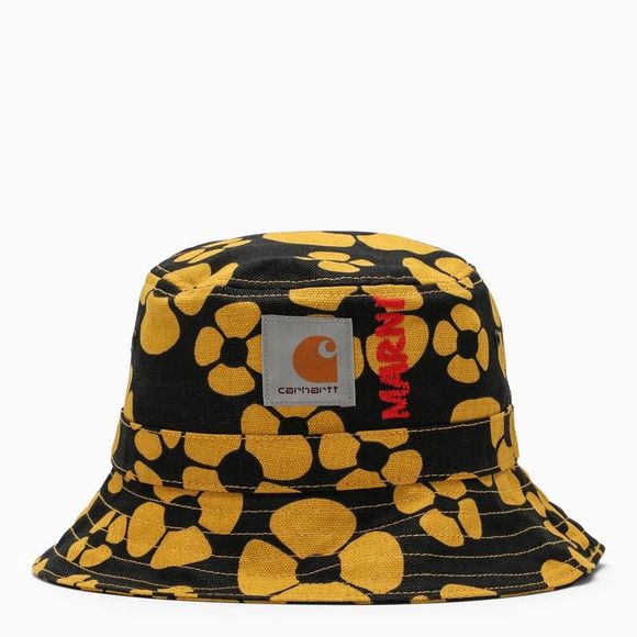 Carhartt WIP x Marni Marni X Carhartt WIP black/yellow bucket hat - Picture 2 of 3